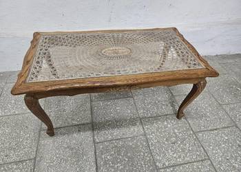 Ludwikowski stolik kawowy z rafią