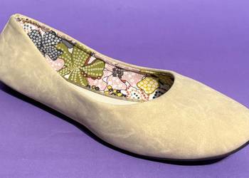 Beżowe gładkie baleriny rozmiar 40 (AKS5)