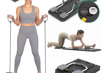 Wielofunkcyjna deska do ćwiczeń pilates reformer składany wyświetlacz LCD