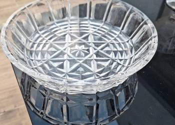 Misa kryształowa salaterka rozeta Gwiazda PRL vintage retro 19,5 cm ciężka
