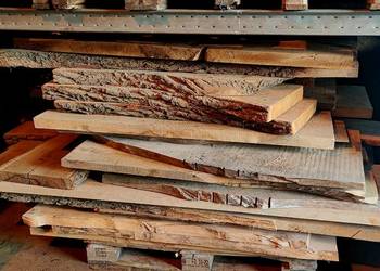 Plastry drewna na stoły – naturalne, lite drewno, dąb