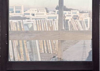 OKNA KacprzaK Witryna 75X214 FIX Używany PCV Plastikowy Mahoń