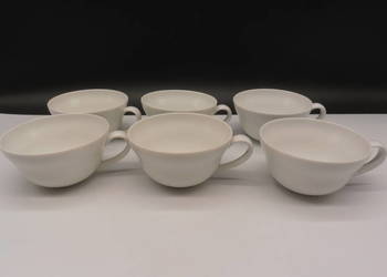 Filiżanki do espresso mokki Hutschenreuther – 6szt. Biała Porcelana Vintage