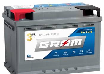 Akumulator 74Ah 720A EN Grom Premium P+ L+