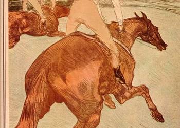 Wierna replika grafiki HENRI DE TOULOUSE-LAUTREC "Le Jockey"