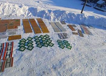 Stare tablice BHP informacyjne i instrukcja