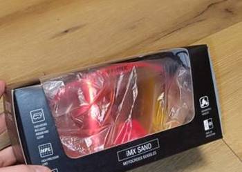 Gogle motocyklowe IMX SAND pomarańczowe