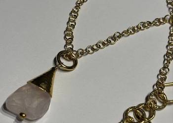 Naszyjnik kwarc różowy