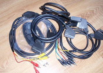 Kabel SCART EURO-EURO TV 21PIN EUROZŁĄCZE Euro SCART - 4RCA cinch