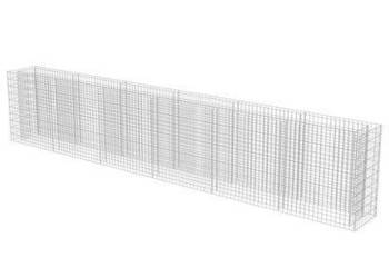 vidaXL Podwyższona donica gabionowa, galwanizowana stal, 540x50x(sku143566)