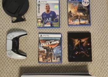 Konsola Sony Playstation 5 PS5 z napędem 825 GB + 3 gry OKAZJA