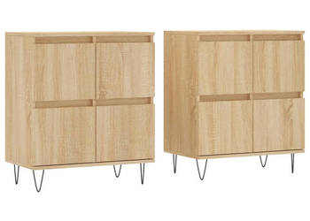 Szafki 2 szt. dąb sonoma materiał drewnopochodny WM-3190176