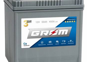 Akumulator  50Ah 450A EN GROM Premium Japan Prawy Plus DTR
