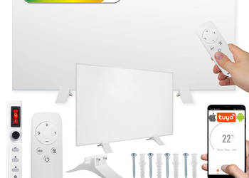 Grzejnik na podczerwień panel grzewczy promiennik IR 800W WIFI 60x100 cm b…