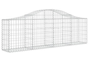 Kosze gabionowe 2 szt 200x30x60/80 cm galwanizowane żelazo WM-3145388