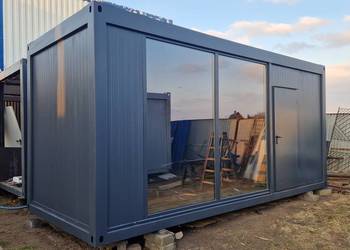 Kontener Pawilon Biuro Sprzedaży - na działkę lub domek duże okna