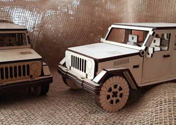Puzzle 3D pojazd Jeep