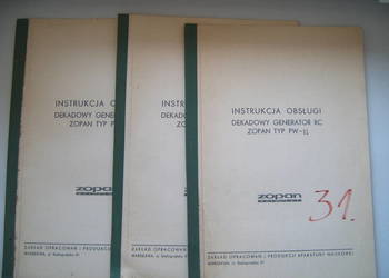 generator RC Zopan PW-11 DTR instukcja schemat dokumentacja serwisowka generator RC Zopan PW-11 DTR instukcja schemat dokumentacja serwisowka