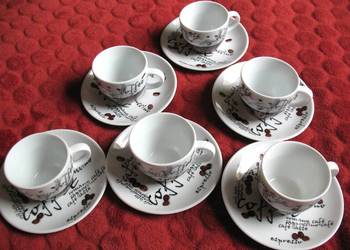 Filiżanka do espresso _ Filiżanka i spodek _ komplet 6 sztuk