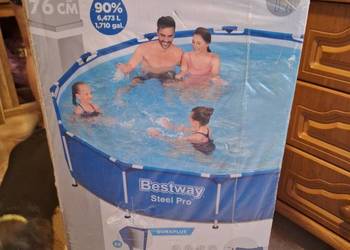 Basen bestway stelażowy 3.66 m z pokrywą