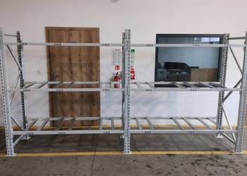 Regał magazynowy półkowy NOWY H200 trawers 178cm długość 390cm sklep hala