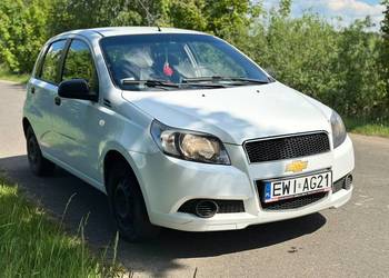 Chevrolet Aveo 1.2 LPG, biały ładny, Bardzo Oszczędny, klimatyzacja