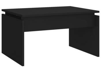 Stolik kawowy czarny 68x50x38 cm materiał drewnopochodny WM-808333