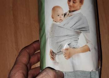 Chusta do noszenia niemowląt, jasnoszara