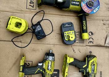 Ryobi zestaw wkrętarka szlifierka 18v