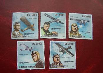 Wyspy Św. Tomasza 2009 MNH Samoloty, Ch. Lindbergh