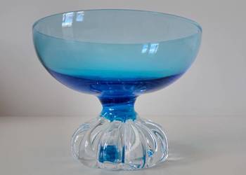 szwedzka patera deserowa Aseda Glasbruk/ vintage lata 60/70