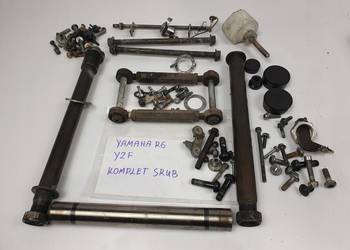 ZESTAW ŚRUB NAKRĘTEK SZPILEK Yamaha YZF-R6 R6 RJ11 06-07 uchwyty ośka koła