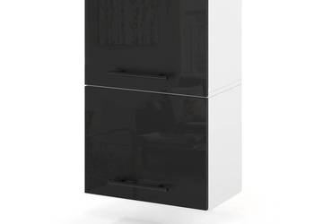 Szafka Kuchenna Wisząca Klapowa Modułowa 40cm Spremium Czarny Połysk