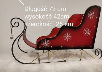 Świateczne  Sanki METALOWE DUZE