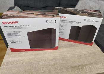 Subwoofer SHARP CP-ASW0101 + Kolumny głośnikowe SHARP CP-AWS 2001 (2 szt.)