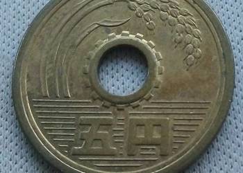JAPONIA-5 YEN-1989 r Z OTWOREM