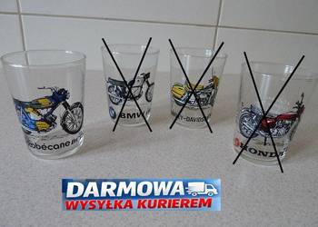 NOWA Szklanka Kolekcjonerska z Motocyklem. ro