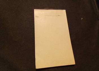 Notes do wypisywania recept PRL lata 60te