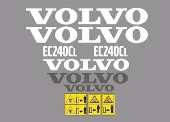 Naklejki oklejenie VOLVO EC240CL Zamiennik
