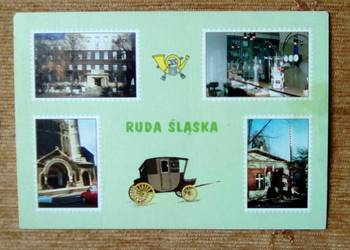 RUDA ŚLĄSKA - M. IN. POJAZD POCZTOWY Z XIX WIEKU