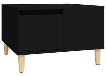 Stolik kawowy czarny 55x55x365 cm materiał drewnopochodny WM-821077