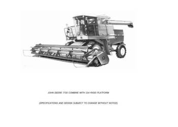 John Deere 7720  kombajn katalog części John Deere 7720  kombajn katalog części