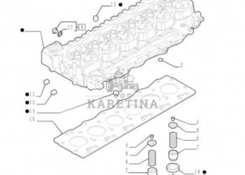 New Holland T6010 T6090 T6070 T7230 Głowica cylindra 6 cylinders 2831279