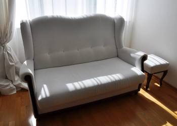 Sofa 2 os. z funkcją rozkładania i puf RADPOL Sofa 2 os. z funkcją rozkładania i puf RADPOL