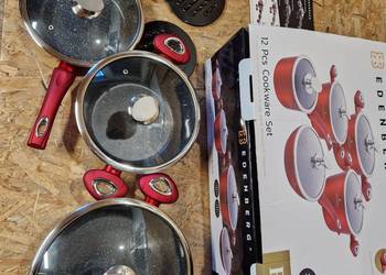 Garnki Edenberg EB 5614 Indukcja zestaw garnków marmurowych