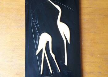 Żurawie - bakelitowa zawieszka CCCP ZSRR lata 60 70 Vintage