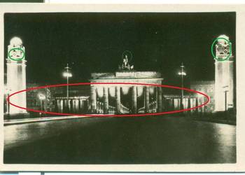 Berlin Brandenburger Tor festlich beleuchtet lata 30-te 40?