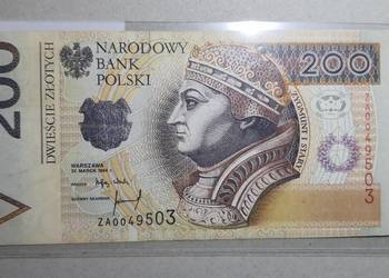 RZADKOŚĆ !!! 200 Złotych 1994 s. ZA