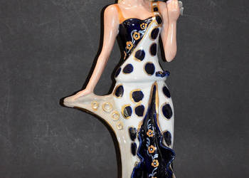Porcelana Roceram figurka PAULA kobalt ok. 41cm do kolekcji Porcelana Roceram figurka PAULA kobalt ok. 41cm do kolekcji