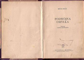 (5821) PODWÓJNA OMYŁKA - PROSPER MERIMEE